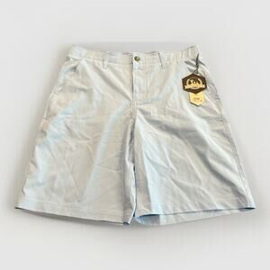 Rorie Whelan Golf Shorts Mens Light Blue Performance Stretch Shorts Size 34 NWT